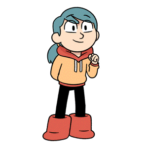 Aniron89 giphyupload blue hair hilda hilda the series Sticker
