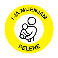 CityCenterOne dipers city center one i tate za promjenu pelene Sticker