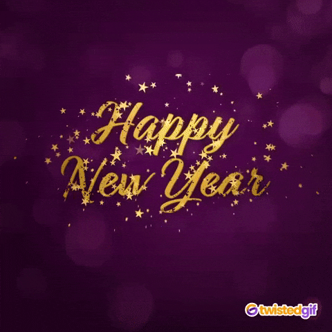New Year Hello GIF by TwistedGif