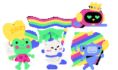 discordofficial rainbow pride lgbt fly Sticker