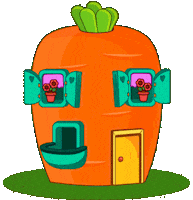Carrot House Sticker by Tiny Minies