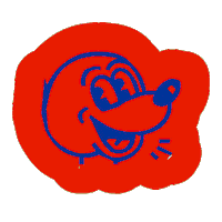 happy mickey mouse Sticker by ladypat