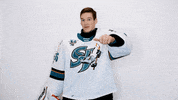 Hockey Thumbs Down GIF by San Jose Barracuda