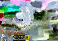 happy gilmore glitch art GIF by LetsGlitchIt