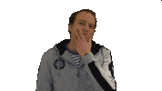 demmedia face thinking nadenken baard Sticker