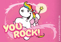 Magic You Rock GIF by Pummeleinhorn