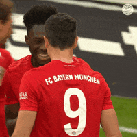 Happy Robert Lewandowski GIF by FC Bayern Munich