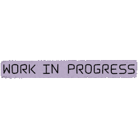 Work In Progress Lilac Sticker