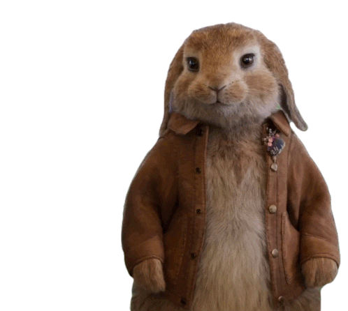 Happy The Runaway Sticker by Peter Rabbit Movie