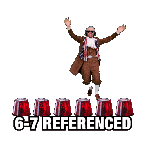 6 7 Number Meme Sticker