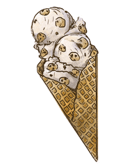 Ice Cream Cookie Sticker by Wisconsin Dairy
