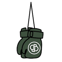 Boxinbusiness boxing gloves boxinbusiness boxinbusinessjersey white collar boxing Sticker