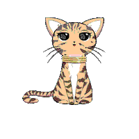 adornedbychi cat calm cool cat ala Sticker