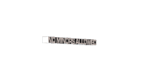 No Minors Allowed Sticker by Soap Seoul