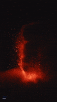 Spectacular Lava Fountain at Mount Etna Captured in Slow-Motion Footage