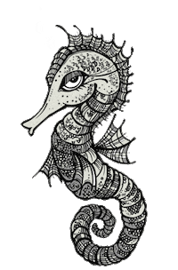 TaylorReeve ocean horse sea swimming Sticker
