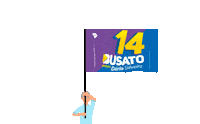 Flag Jj Sticker by Luiz Carlos Busato