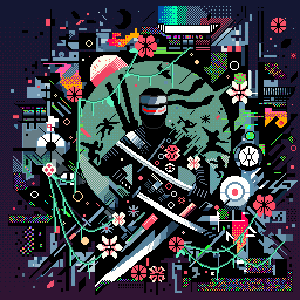 Sachcoothearty art animation pixelart glitch GIF