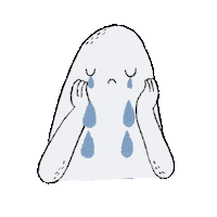Rain Crying Sticker