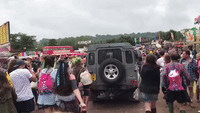 Crowd Sings 'Oh, Jeremy Corbyn' as Labour Leader Visits Glastonbury