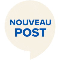 Audika post beige nouveau blanc Sticker