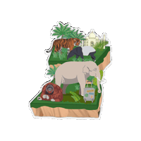 Sumatran Tiger Asia Sticker by よこはま動物園ズーラシア