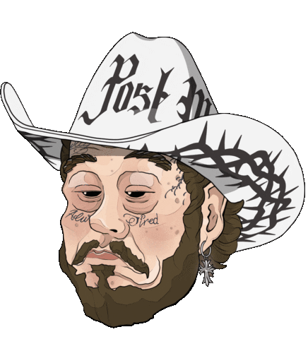 Bored Post Malone Sticker