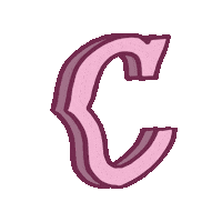 Pink Typography Sticker by Depraved Cave