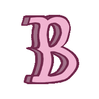 Pink Typography Sticker by Depraved Cave