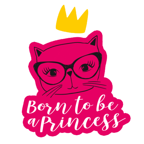 Cat Princess Sticker by BILLA