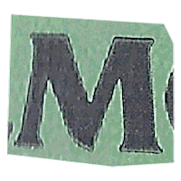 Typography M Sticker