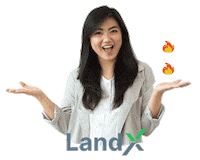 landx happy fire women face Sticker