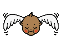 renographics angel kewpie sonny angel renographics Sticker