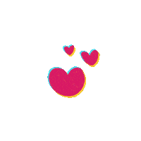 yetitia heart rainbow new post bubble Sticker