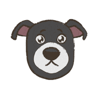 Cartoon Dog Sticker
