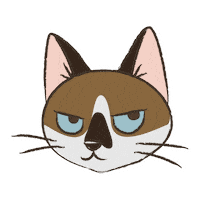 Cartoon Cat Sticker