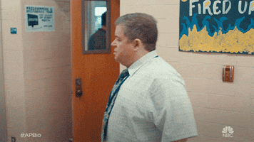 excited a.p. bio GIF by NBC