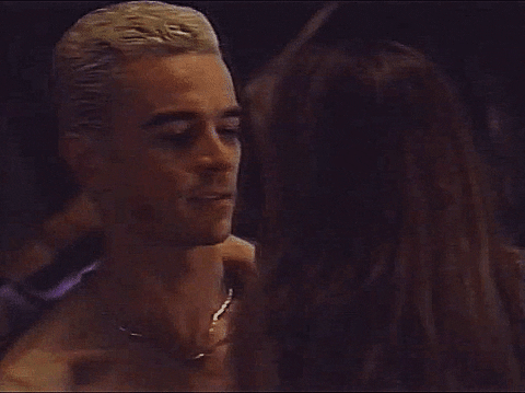 ItsLaurenBaby giphyupload kiss vampire kissing GIF