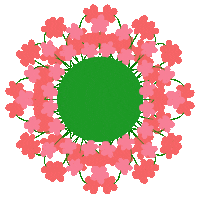 Flowers Spinning Sticker