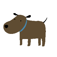 Drobnosti dog illustration artist whatever Sticker