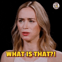 Shocked Emily Blunt GIF by First We Feast