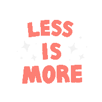 Less Is More Haley Sticker by gushcloudkorea