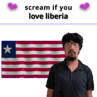 Liberia Flag Sticker