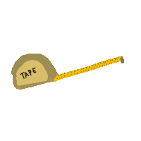 shasawaode tape ruler measure measurement Sticker