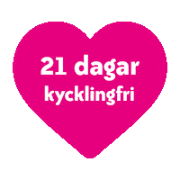 Heart Chicken Sticker by Djurens Rätt