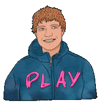 Ed Sheeran Pink Sticker by Nora Fikse