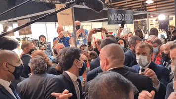 French President Macron Hit by Egg at Food Fair in Lyon