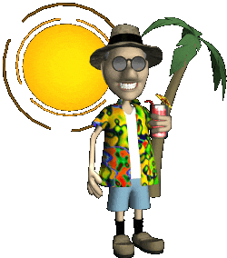 summer beach Sticker