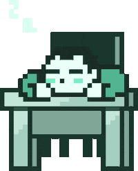 Tired Pixel Sticker