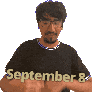 September 8 Sticker